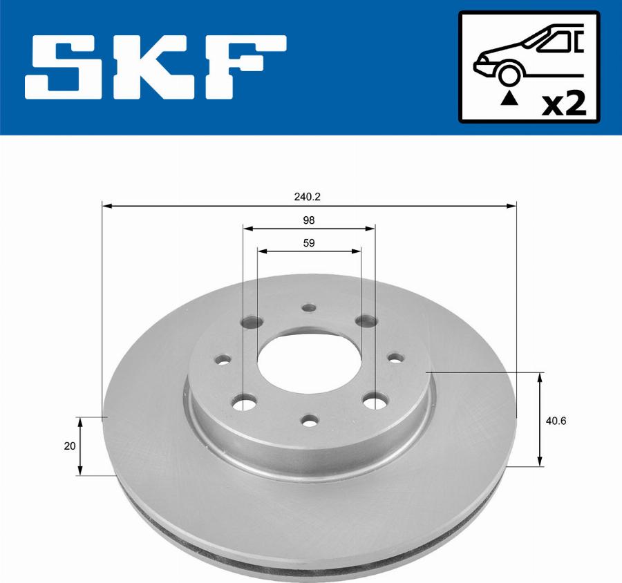 SKF VKBD 80175 V2 - Discofreno www.autoricambit.com