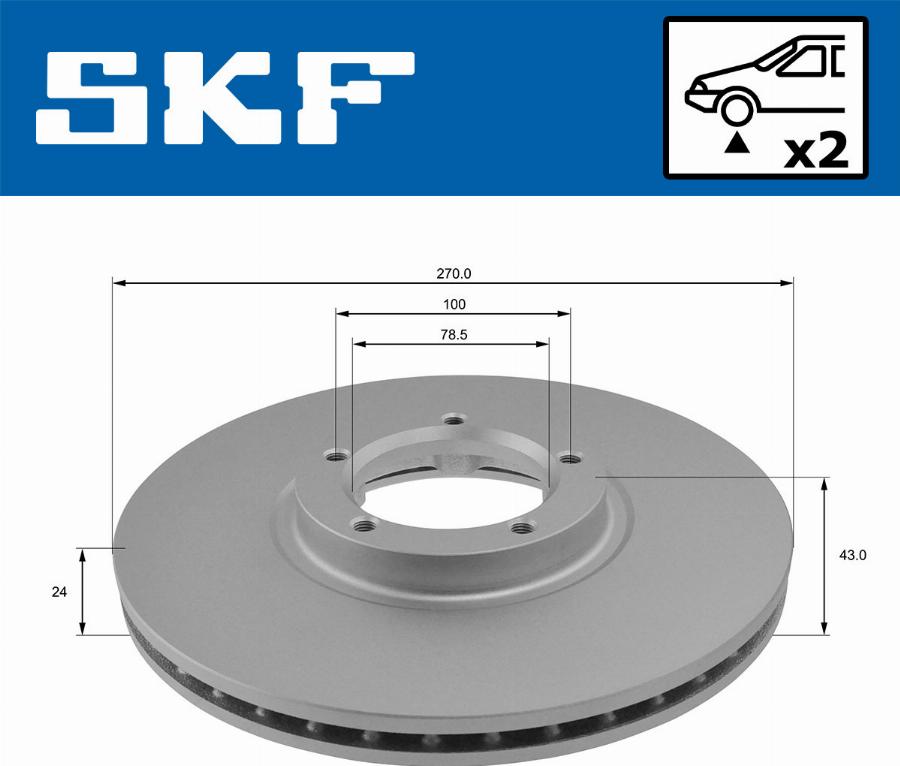 SKF VKBD 80849 V2 - Discofreno www.autoricambit.com