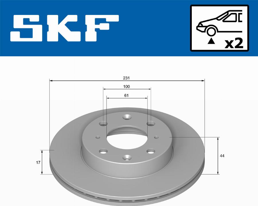 SKF VKBD 80878 V2 - Discofreno www.autoricambit.com