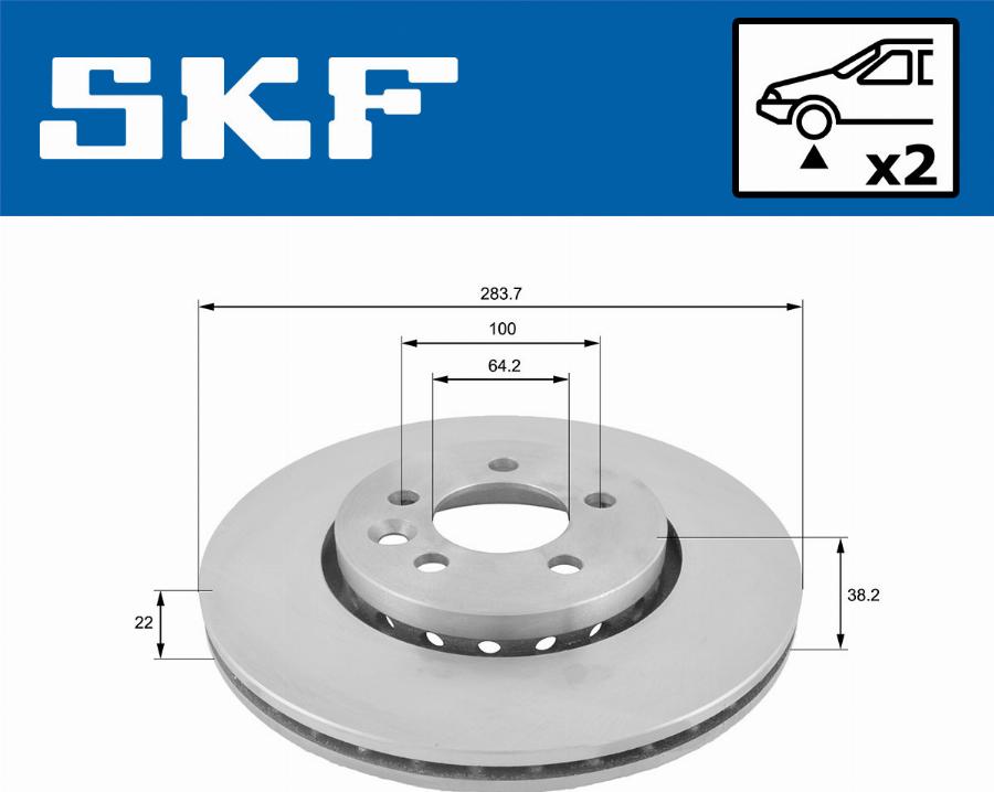 SKF VKBD 80349 V2 - Discofreno www.autoricambit.com