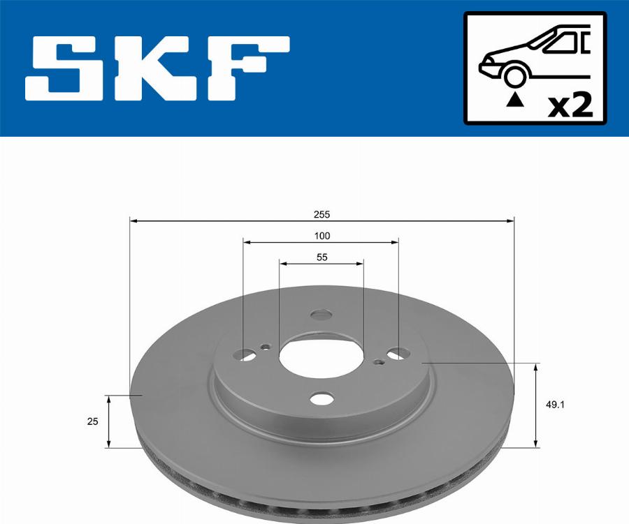 SKF VKBD 80333 V2 - Discofreno www.autoricambit.com