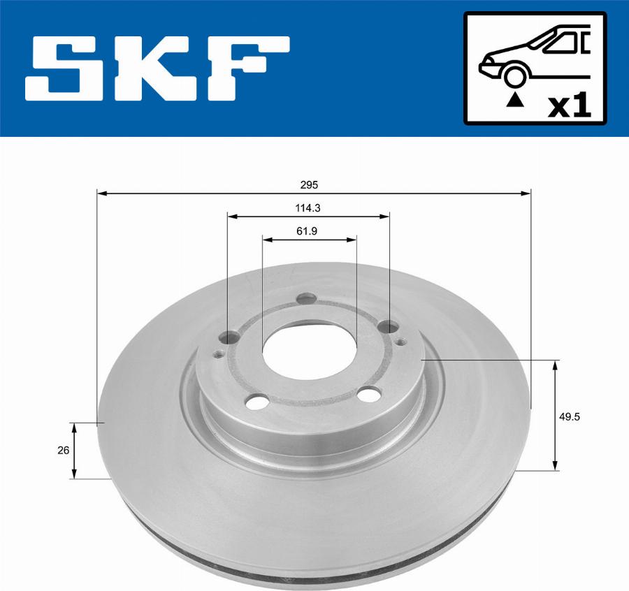 SKF VKBD 80299 V1 - Discofreno www.autoricambit.com