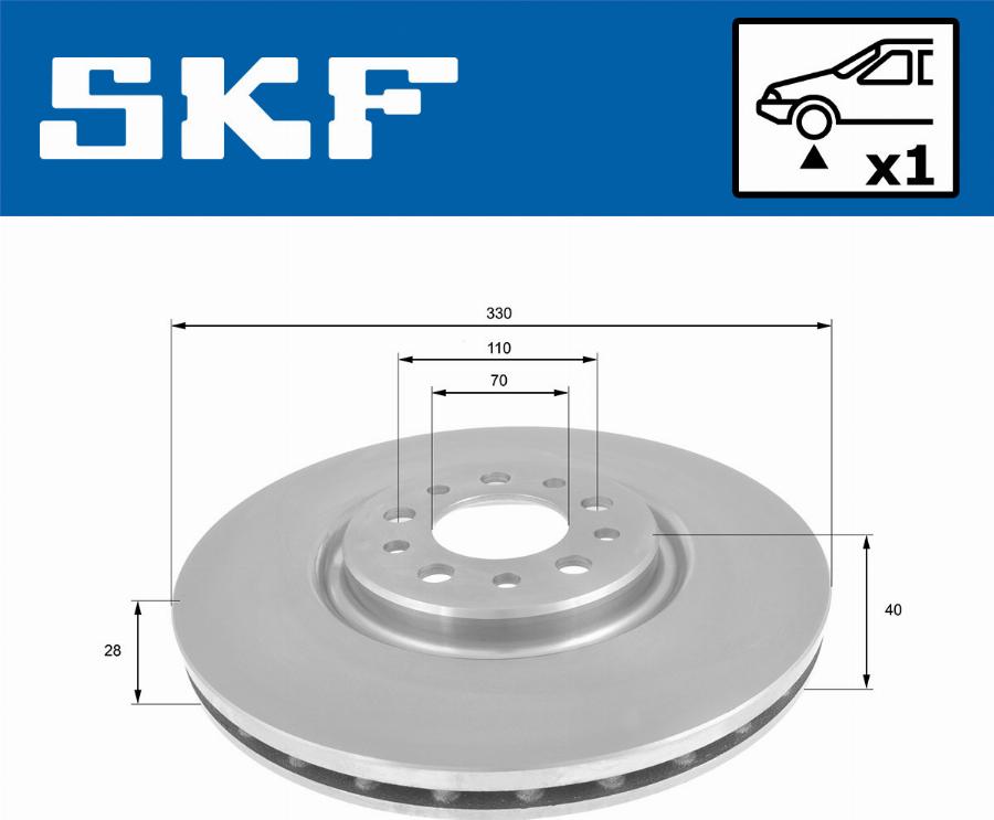 SKF VKBD 80294 V1 - Discofreno www.autoricambit.com