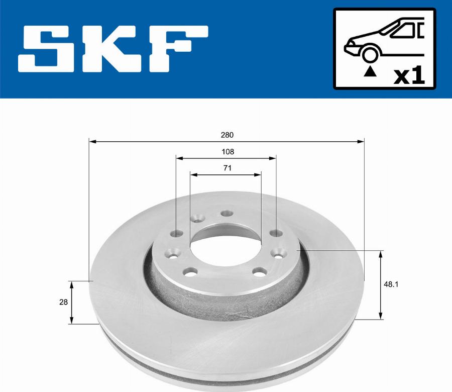 SKF VKBD 80245 V1 - Discofreno www.autoricambit.com