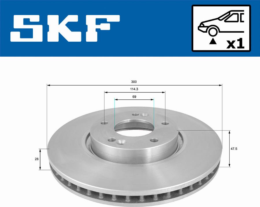 SKF VKBD 80236 V1 - Discofreno www.autoricambit.com