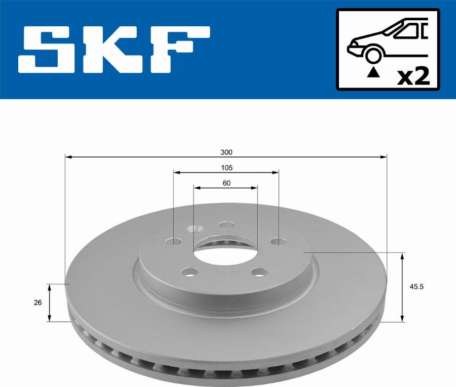 SKF VKBD 80221 V2 - Discofreno www.autoricambit.com