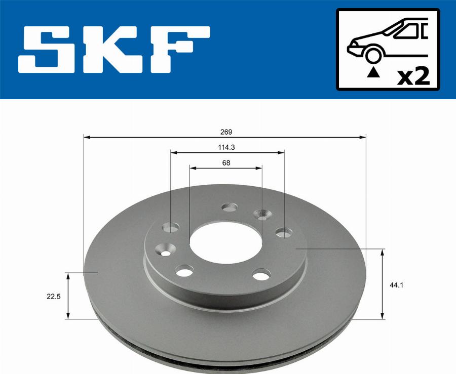 SKF VKBD 81052 V2 - Discofreno www.autoricambit.com