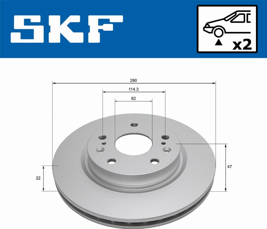 SKF VKBD 81141 V2 - Discofreno www.autoricambit.com