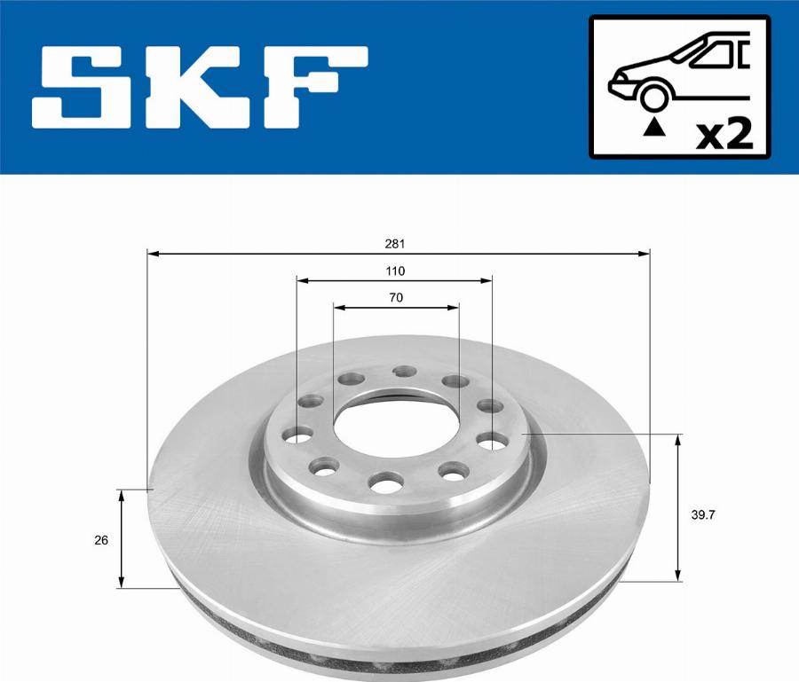 SKF VKBD 81130 V2 - Discofreno www.autoricambit.com