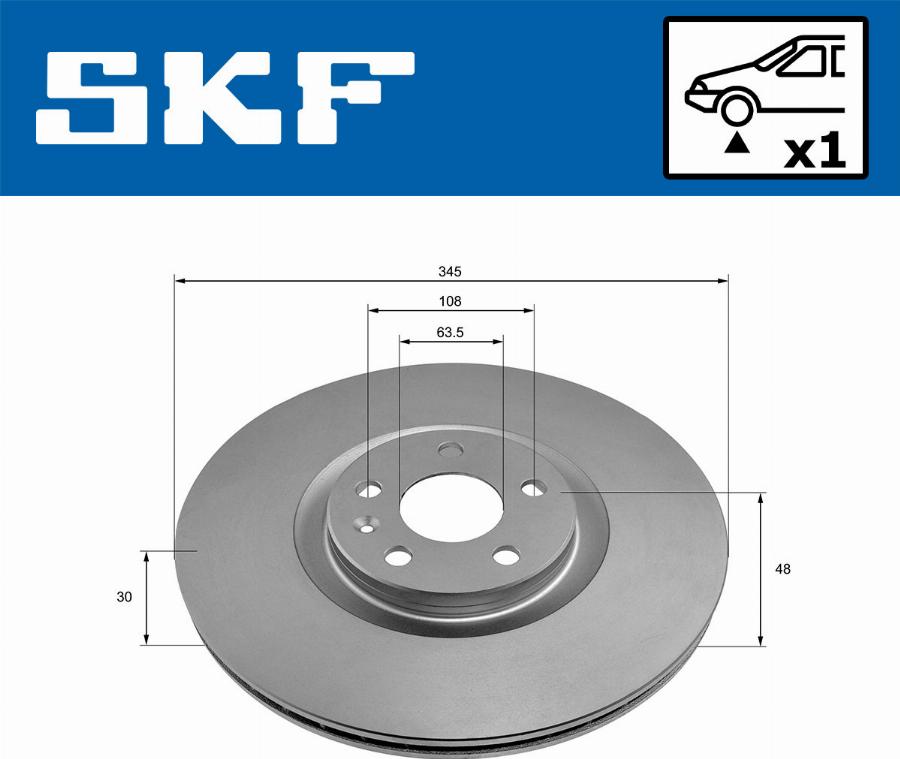 SKF VKBD 81327 V1 - Discofreno www.autoricambit.com