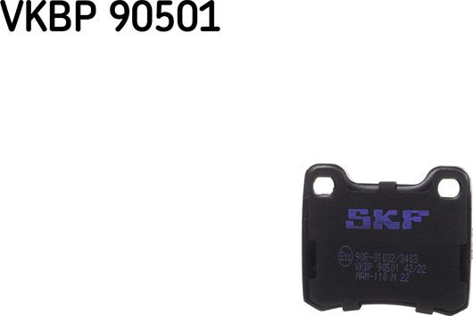 SKF VKBP 90501 - Kit pastiglie freno, Freno a disco www.autoricambit.com