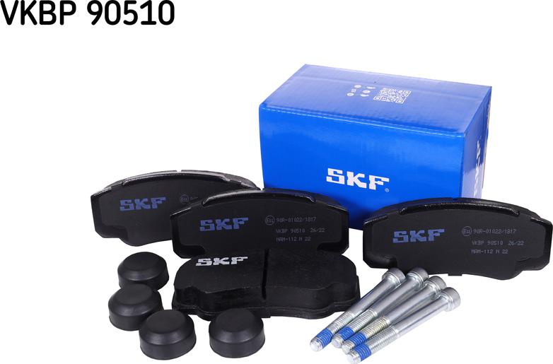 SKF VKBP 90510 - Kit pastiglie freno, Freno a disco www.autoricambit.com