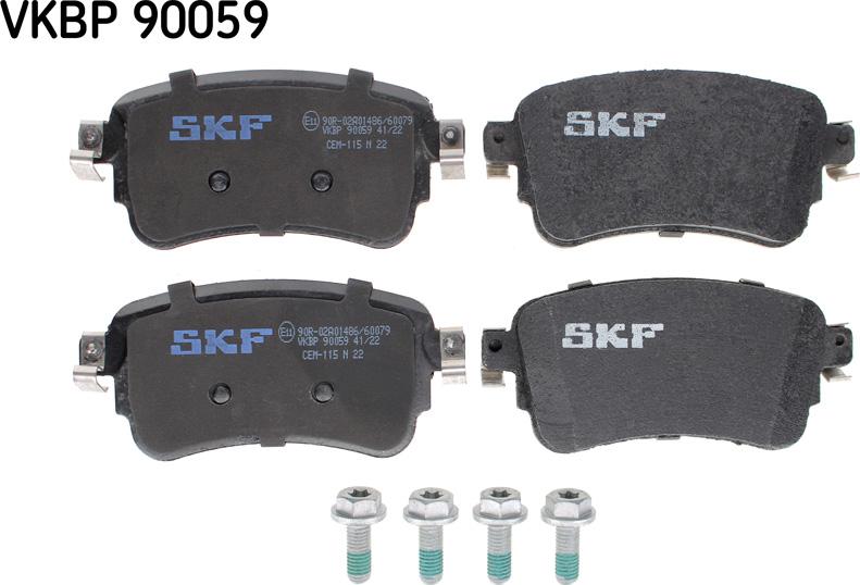 SKF VKBP 90059 - Kit pastiglie freno, Freno a disco www.autoricambit.com