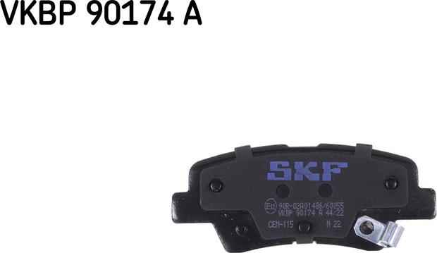 SKF VKBP 90174 A - Kit pastiglie freno, Freno a disco www.autoricambit.com