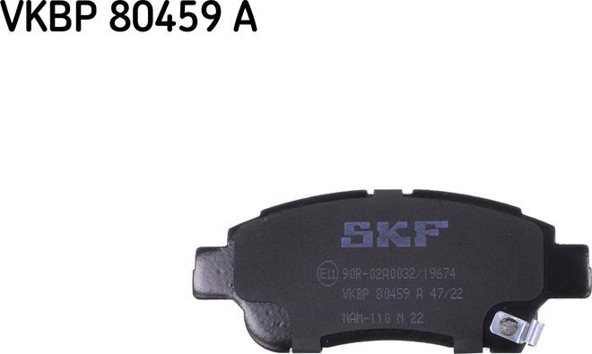 SKF VKBP 80459 A - Kit pastiglie freno, Freno a disco www.autoricambit.com