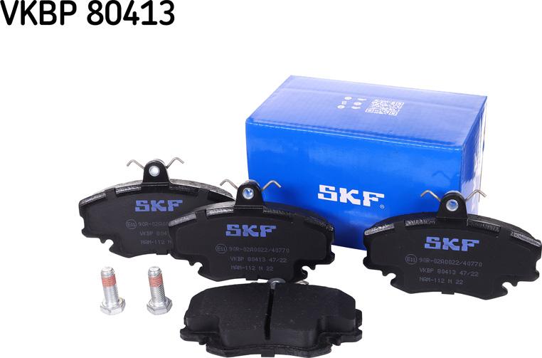 SKF VKBP 80413 - Kit pastiglie freno, Freno a disco www.autoricambit.com