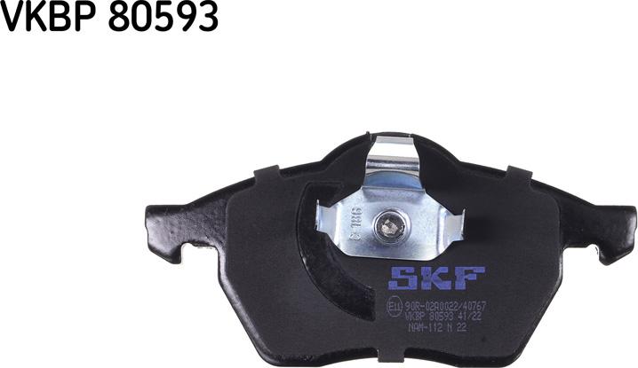SKF VKBP 80593 - Kit pastiglie freno, Freno a disco www.autoricambit.com