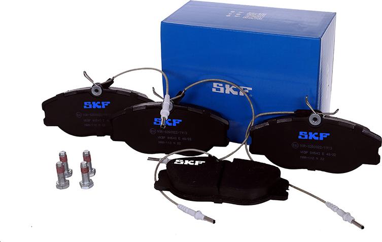 SKF VKBP 80543 E - Kit pastiglie freno, Freno a disco www.autoricambit.com