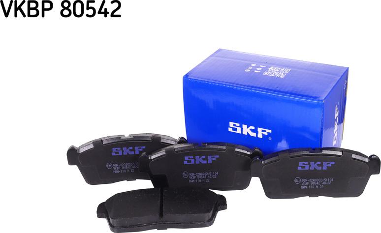 SKF VKBP 80542 - Kit pastiglie freno, Freno a disco www.autoricambit.com