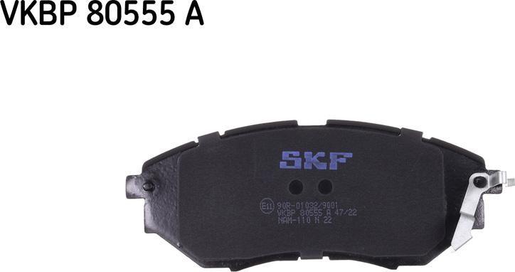 SKF VKBP 80555 A - Kit pastiglie freno, Freno a disco www.autoricambit.com