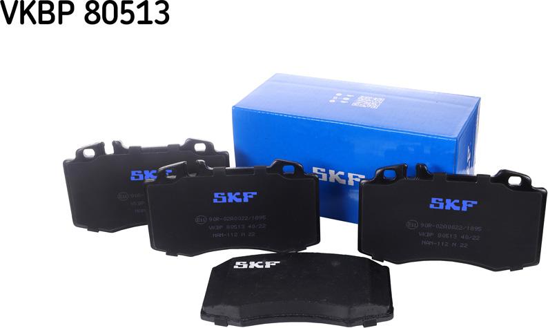 SKF VKBP 80513 - Kit pastiglie freno, Freno a disco www.autoricambit.com