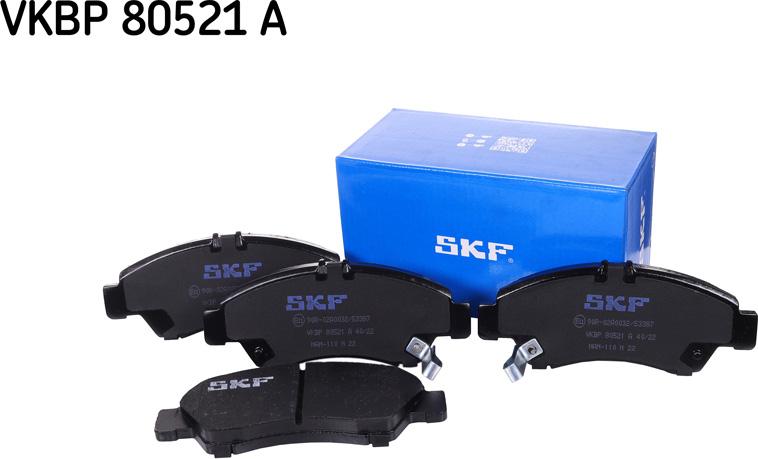 SKF VKBP 80521 A - Kit pastiglie freno, Freno a disco www.autoricambit.com