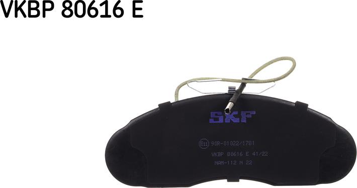 SKF VKBP 80616 E - Kit pastiglie freno, Freno a disco www.autoricambit.com