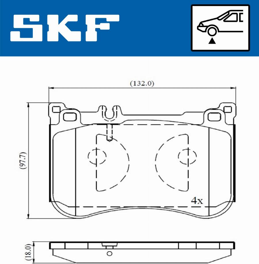 SKF VKBP 80631 - Kit pastiglie freno, Freno a disco www.autoricambit.com