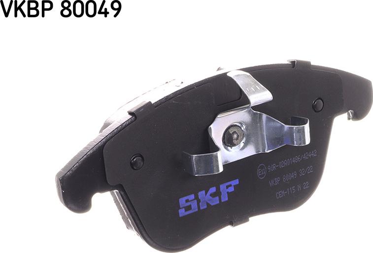 SKF VKBP 80049 - Kit pastiglie freno, Freno a disco www.autoricambit.com