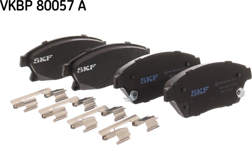 SKF VKBP 80057 A - Kit pastiglie freno, Freno a disco www.autoricambit.com