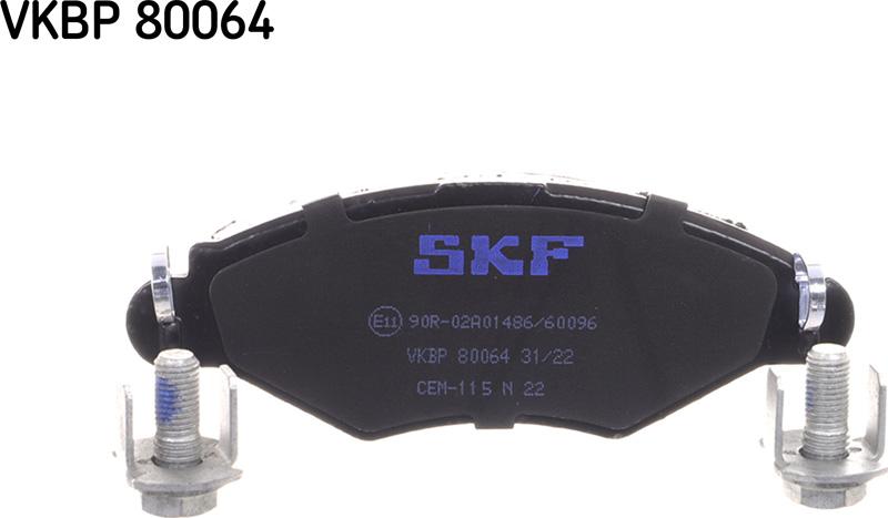 SKF VKBP 80064 - Kit pastiglie freno, Freno a disco www.autoricambit.com