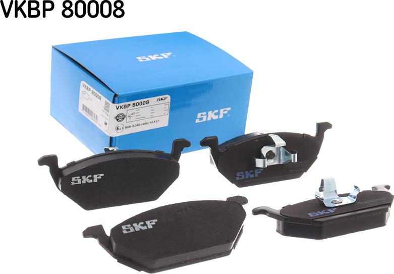 SKF VKBP 80008 - Kit pastiglie freno, Freno a disco www.autoricambit.com