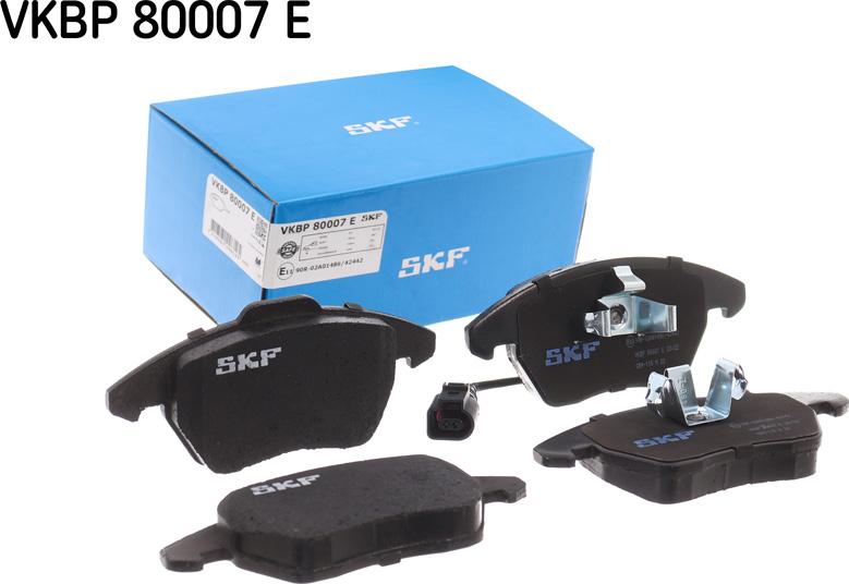 SKF VKBP 80007 E - Kit pastiglie freno, Freno a disco www.autoricambit.com