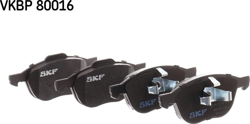 SKF VKBP 80016 - Kit pastiglie freno, Freno a disco www.autoricambit.com