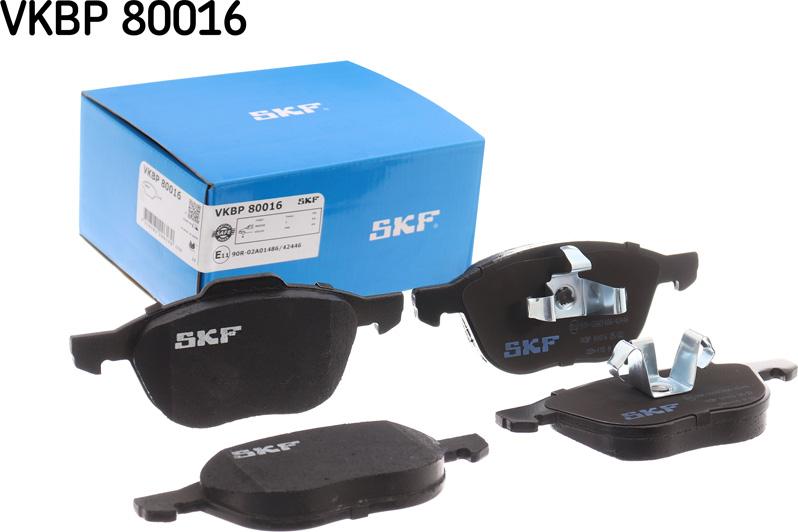 SKF VKBP 80016 - Kit pastiglie freno, Freno a disco www.autoricambit.com