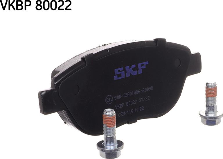 SKF VKBP 80022 - Kit pastiglie freno, Freno a disco www.autoricambit.com