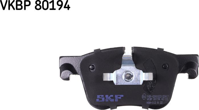 SKF VKBP 80194 - Kit pastiglie freno, Freno a disco www.autoricambit.com