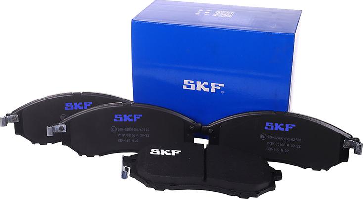 SKF VKBP 80166 A - Kit pastiglie freno, Freno a disco www.autoricambit.com