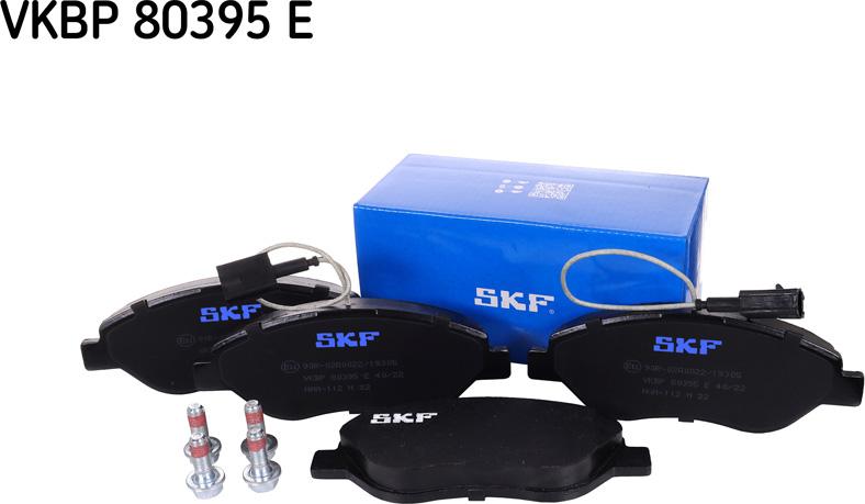 SKF VKBP 80395 E - Kit pastiglie freno, Freno a disco www.autoricambit.com