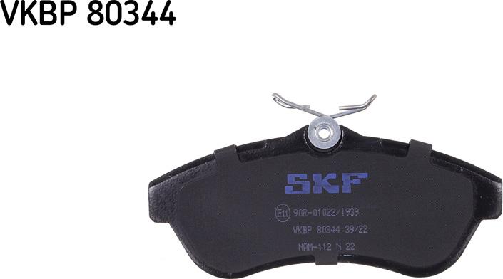 SKF VKBP 80344 - Kit pastiglie freno, Freno a disco www.autoricambit.com