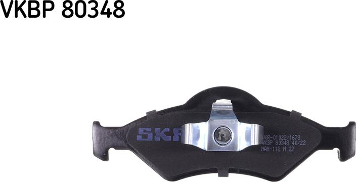 SKF VKBP 80348 - Kit pastiglie freno, Freno a disco www.autoricambit.com