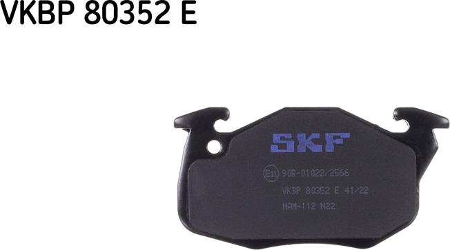 SKF VKBP 80352 E - Kit pastiglie freno, Freno a disco www.autoricambit.com