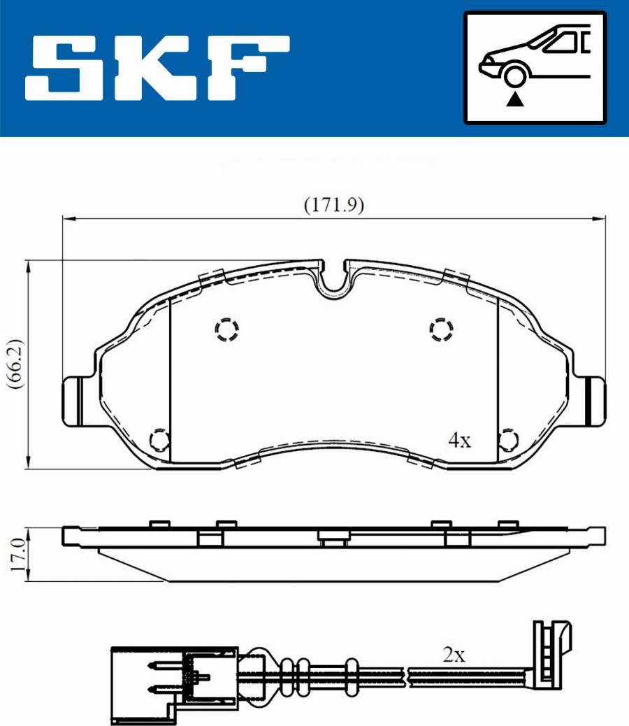 SKF VKBP 80377 E - Kit pastiglie freno, Freno a disco www.autoricambit.com