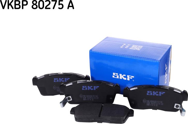 SKF VKBP 80275 A - Kit pastiglie freno, Freno a disco www.autoricambit.com