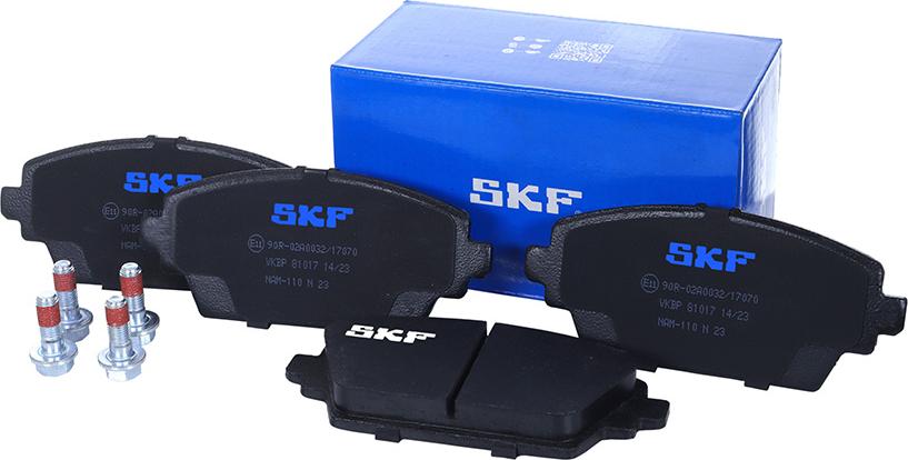 SKF VKBP 81017 - Kit pastiglie freno, Freno a disco www.autoricambit.com