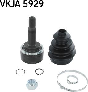 SKF VKJA 5929 - Kit giunti, Semiasse www.autoricambit.com