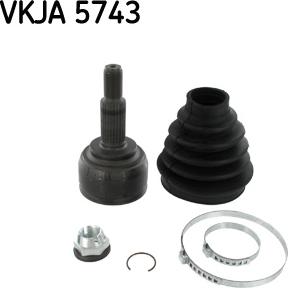 SKF VKJA 5743 - Kit giunti, Semiasse www.autoricambit.com