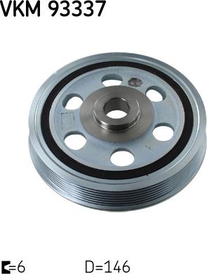 SKF VKM 93337 - Puleggia cinghia, Albero a gomiti www.autoricambit.com