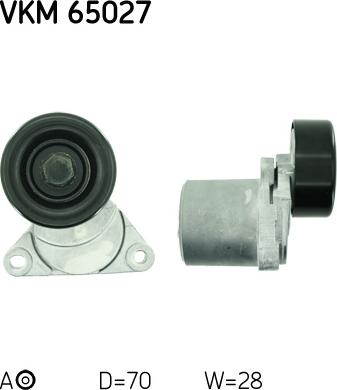 SKF VKM 65027 - Galoppino/Guidacinghia, Cinghia Poly-V www.autoricambit.com