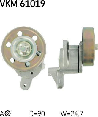 SKF VKM 61019 - Galoppino/Guidacinghia, Cinghia Poly-V www.autoricambit.com